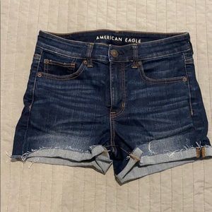 AmericanEagle High-Waisted Denim Shorts